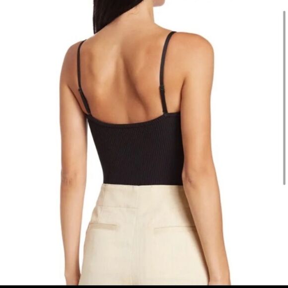 Good American Ottoman Seamless Ribbed Cheeky Bodysuit sz S - Picture 3 of 9